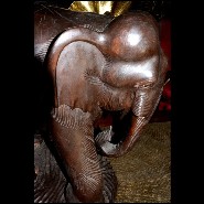 Sculpture 38 - Elephant Wood - Sculpture bois exotique - Pacific Compagnie.