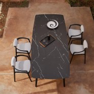 Table à manger 48 - Torsa | Dining table 24- Torsa - Table à manger 48- Torsa top - Pacific Compagnie.