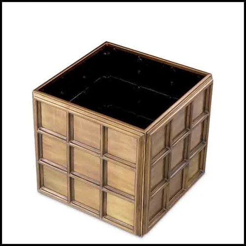 Cache Pot 24 - Grid | Cache Pot Eichholtz- Grid - Détail texture - Pacific Compagnie.