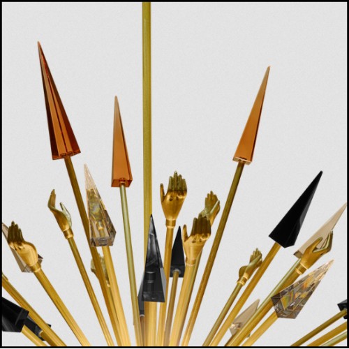 Lustre 145 - Outburst - Modern Chandelier Lighting - Pacific Compagnie.