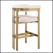 Tabouret de bar 24 - Clubhouse - Tabouret Clubhouse, dossier arrondi - Pacific Compagnie.