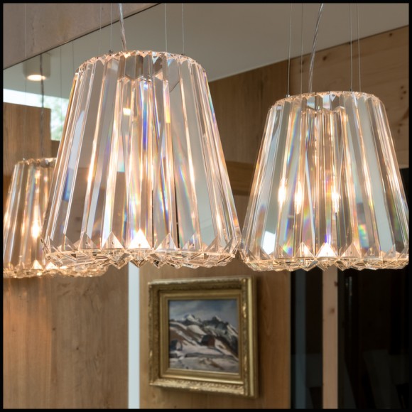 Suspension 230 - Glitters | Pendant LASVIT - Single Pendant Blue - "Glitters Pendant Blue - Pacific Compagnie."