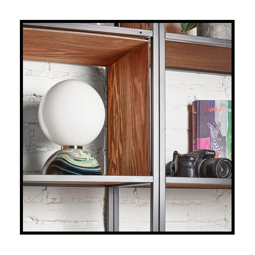 Lampe de Table 230 - Spacey Lunar | Table Lamp Porada - Lio White Medium - "Spacey Lunar lamp in white - Pacific Compagnie."