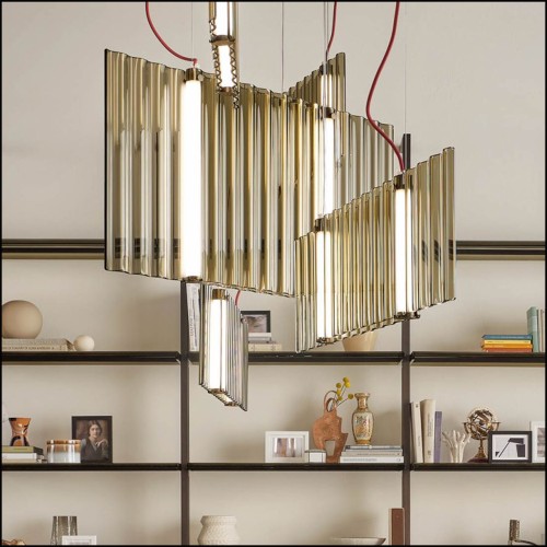 146 - SIP5426 - Détail luminaire bronze - Pacific Compagnie.