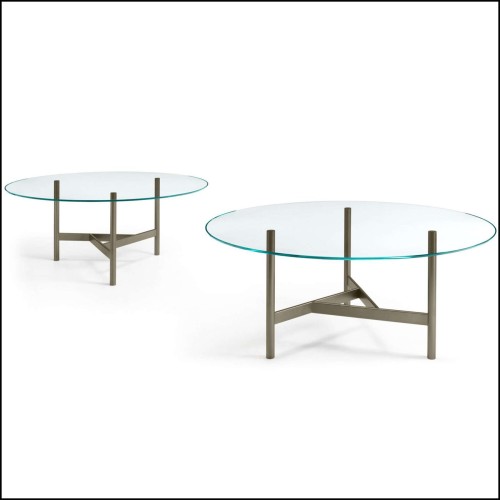 146 - AGOR200 - Fused Glass Table - Pacific Compagnie.