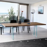 146 - LLTW200 - Table repas noyer - Pacific Compagnie.