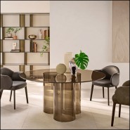 146 - 1940 | Round glass dining table - Pacific Compagnie.