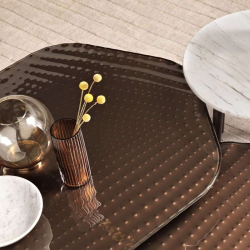 146 - COB60 - Table verre fusion 60cm - Pacific Compagnie.