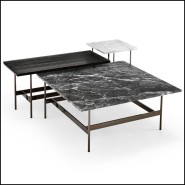 146 - WAV9030 - Table basse design avec bandes colorées - Pacific Compagnie.