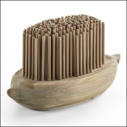 Bancsdeluxe44 - RICCIO - Light brown bench seat - Pacific Compagnie.