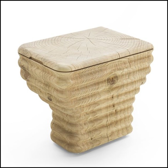 Tabourets43 - WAVES - Tabouret luxe cèdre massif - Pacific Compagnie.