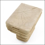 Tabourets43 - WAVES - Light brown stool photo - Pacific Compagnie.