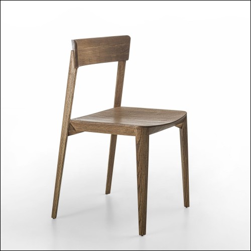 Chaises 154 - REWOODMIA - Dark brown dining chair - Pacific Compagnie.