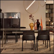 146 - PS - FIAM Black Leather Chair - Pacific Compagnie.