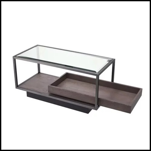 Table d'Appoint 24 - Roxton - Métal noir - Pacific Compagnie.