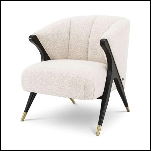 Fauteuil 24 - Pavone - "Fauteuil 24 Pavone - Angled view - Pacific Compagnie."