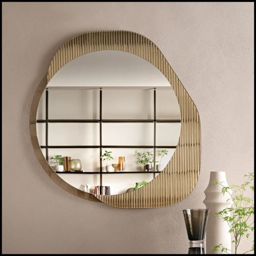 Miroir 146 - Shift rectangular - Détail verre - Pacific Compagnie.