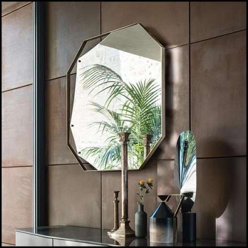 Miroir 146 - Pinch Round - Miroir Fiam L90cm - Pacific Compagnie.