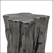 Table d'appoint 145 - Heaven Black - Small black ceramic side table for living room 145-Heaven Black - Pacific Compagnie.