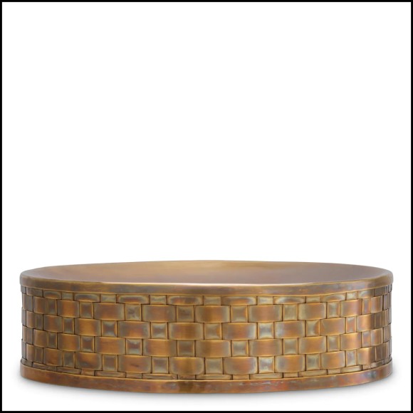 Bol 24 - Lausanne - Premium luxury objet with laiton vintage finish and 8 cm height - Pacific Compagnie.