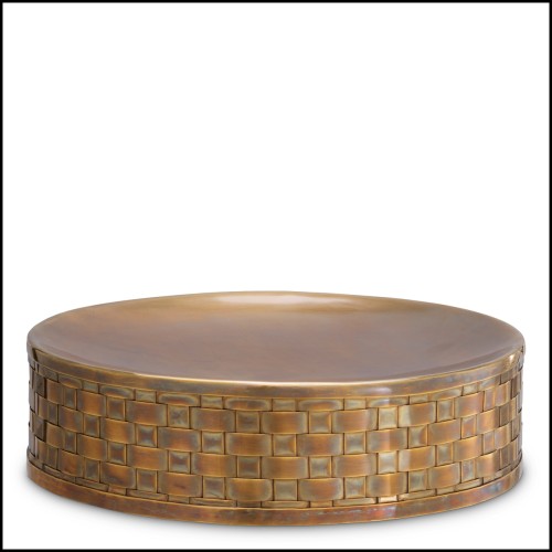 Bol 24 - Lausanne - Vintage brass toned decorative bowl with 30.5 cm diameter - Pacific Compagnie.