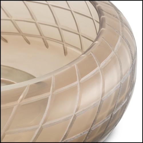 Bol 24 - Tarano - Vase en verre sable de hauteur 11 cm - Pacific Compagnie.