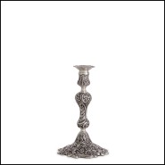 Bougeoir 24 - Thomson - Bougeoir de luxe en placage argent antique - Pacific Compagnie.