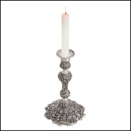 Bougeoir 24 - Thomson - Antique silver plated bougeoir for elegant decor - Pacific Compagnie.