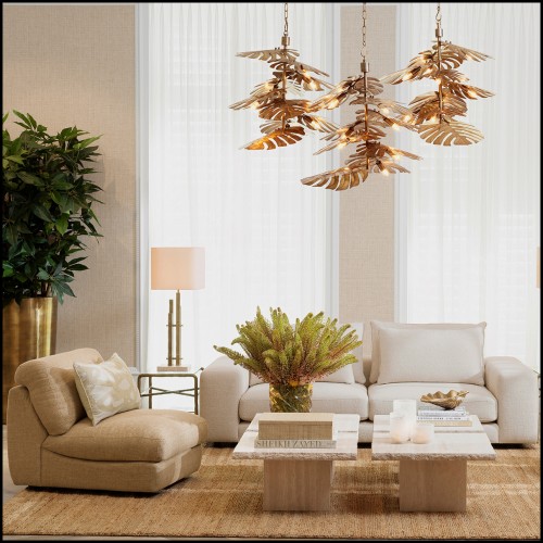 Coussin 24 - Saphira rectangle - Premium home decor cushion, orange and beige rectangle design - Pacific Compagnie.