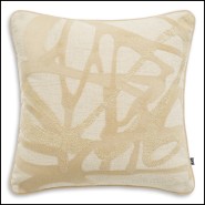 Coussin 24 - Saphira - Orange and beige decorative cushion for home - Pacific Compagnie.