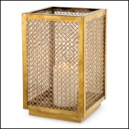 Photophore 24 - Cairo - Luxe lamp with vintage brass finish - Pacific Compagnie.