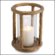 Photophore 24 - Thorne - Accessoire de décoration en verre et acier, style luxe - Pacific Compagnie.