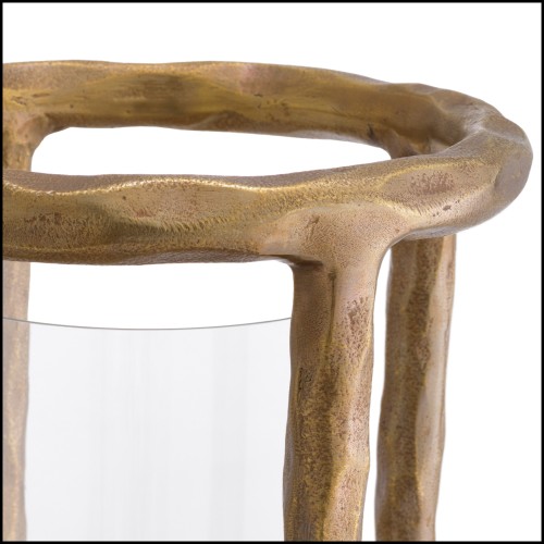 Photophore 24 - Thorne - Luminaire de table en verre et acier inoxydable - Pacific Compagnie.