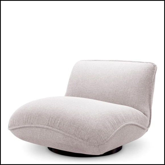 Chaise d’extérieur 24 - Relax - Comfortable outdoor chair with beige and black color scheme - Pacific Compagnie.