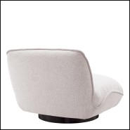 Chaise d’extérieur 24 - Relax - Siège de jardin en acier inoxydable et tissu beige - Pacific Compagnie.