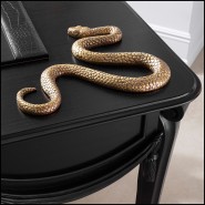 Objet décoratif 24 - Serpent - High-end decorative serpent object with vintage brass and laiton details - Pacific Compagnie.