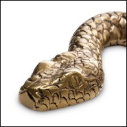 Objet décoratif 24 - Serpent - Eichholtz luxury decorative serpent item with vintage brass color - Pacific Compagnie.