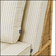 Lit de jour modulaire d’extérieur 24 - Hampton - Modular outdoor lounge set in beige with 100 cm length - Pacific Compagnie.