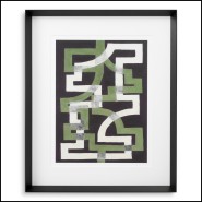 Impression 24 - Window Trellis par Michael Willett - Black wood frame with clear glass, featuring Michael Willett's artwork - Pa