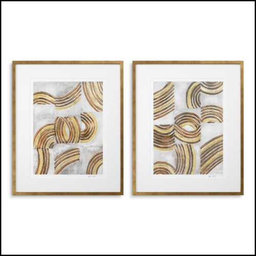 Impression 24 - Refined Catena par Michael Willett - Luxury golden frame painting - Pacific Compagnie.