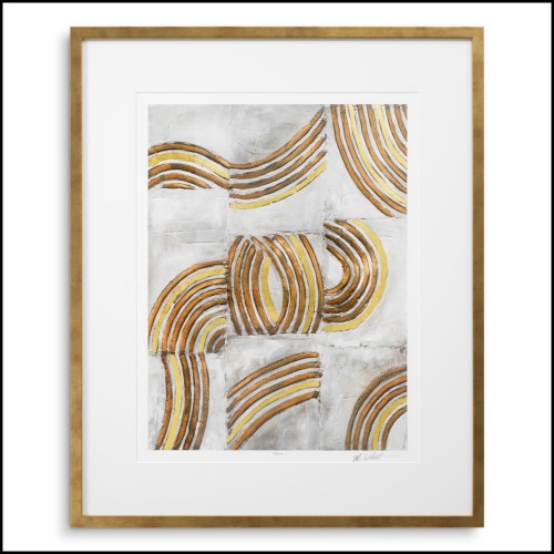 Impression 24 - Refined Catena par Michael Willett - Michael Willett's Impression 24 in clear glass and gold - Pacific Compagnie