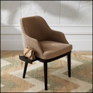 Tapis 24 - Ashburton - Small luxurious velvet polyester and jute area rug in yellow and orange - Pacific Compagnie.