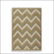 Tapis 24 - Ashburton - Handcrafted interior carpet with 80% jute and vibrant orange color - Pacific Compagnie.