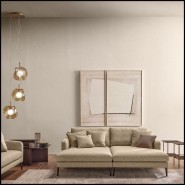 146 - CON144-DF - Luxury leather sofa with adjustable headrests, available in multiple colors - Pacific Compagnie.