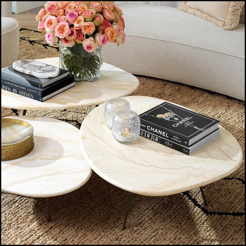 Tapis 24 - Thornfield - Handcrafted with 90% jute and 5% cotton, elegant black and yellow design - Pacific Compagnie.