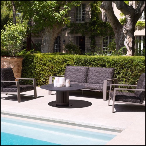 Canapé d’extérieur 24 - Belle Vue - Luxury garden furniture with grey finish - Pacific Compagnie.