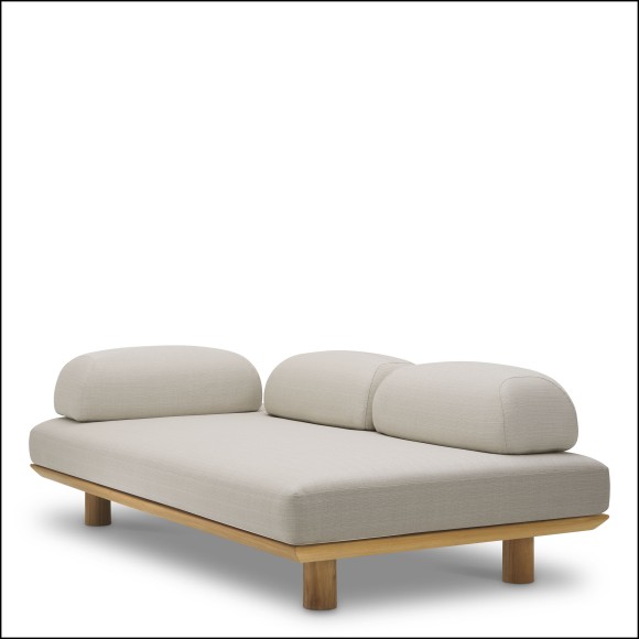 Canapé d’extérieur 24 - Nomade - External lounge seating with lucio sable color - Pacific Compagnie.