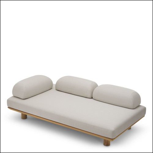 Canapé d’extérieur 24 - Nomade - Outdoor lounge seating with lucio sable color - Pacific Compagnie.