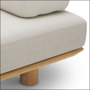 Canapé d’extérieur 24 - Nomade - Salon de jardin en teck naturel - Pacific Compagnie.