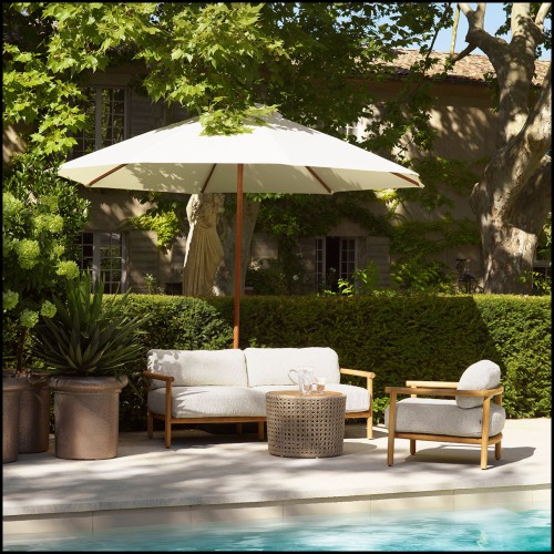 Canapé d’extérieur 24 - Ombria - Outdoor lounge seating with arden natural color - Pacific Compagnie.